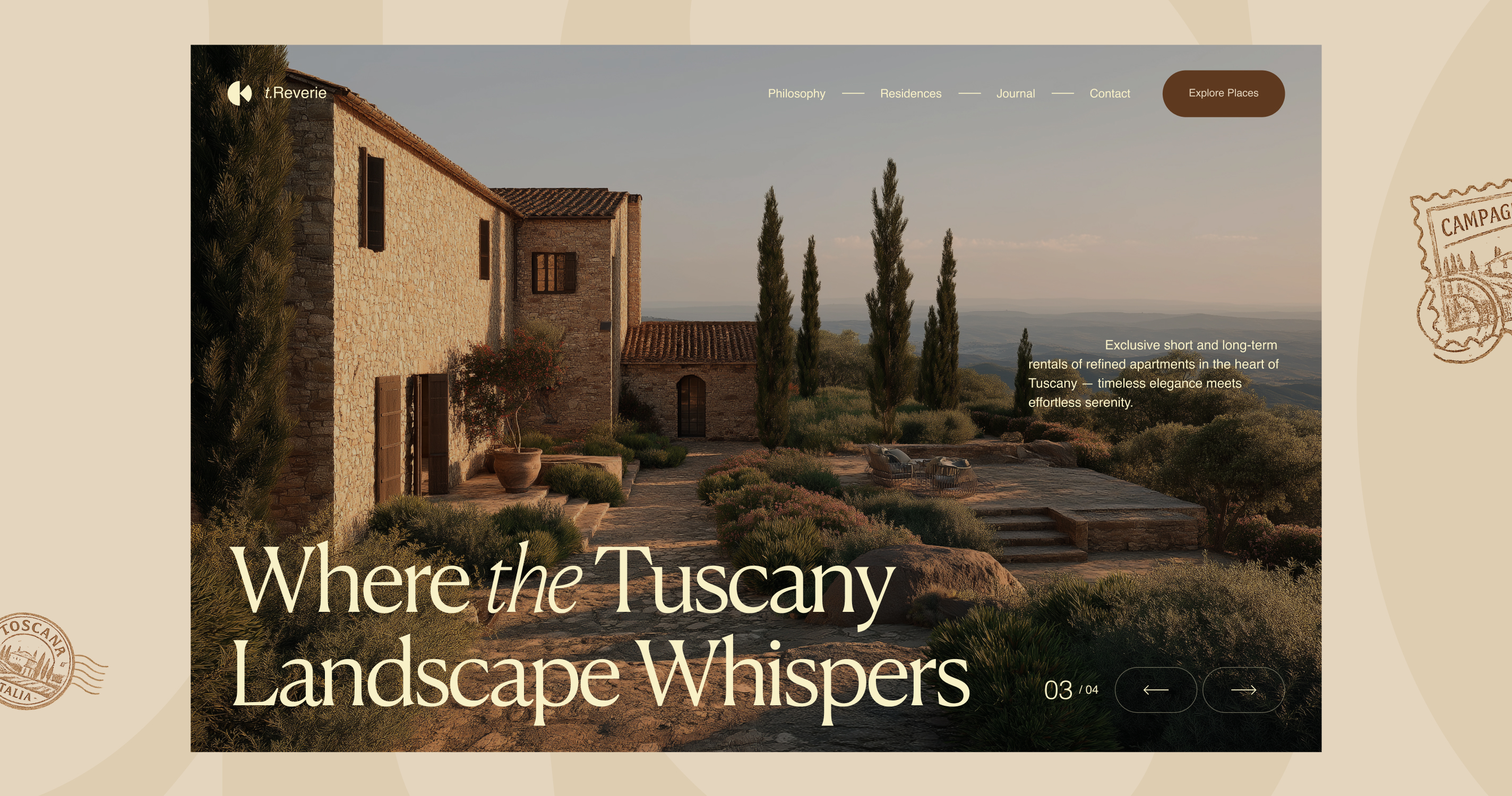 Reverie Tuscany Rentals