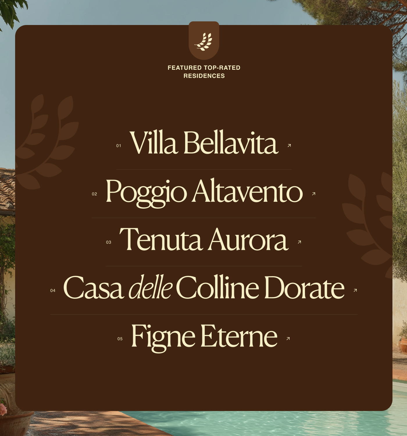 Reverie Tuscany Rentals screenshot