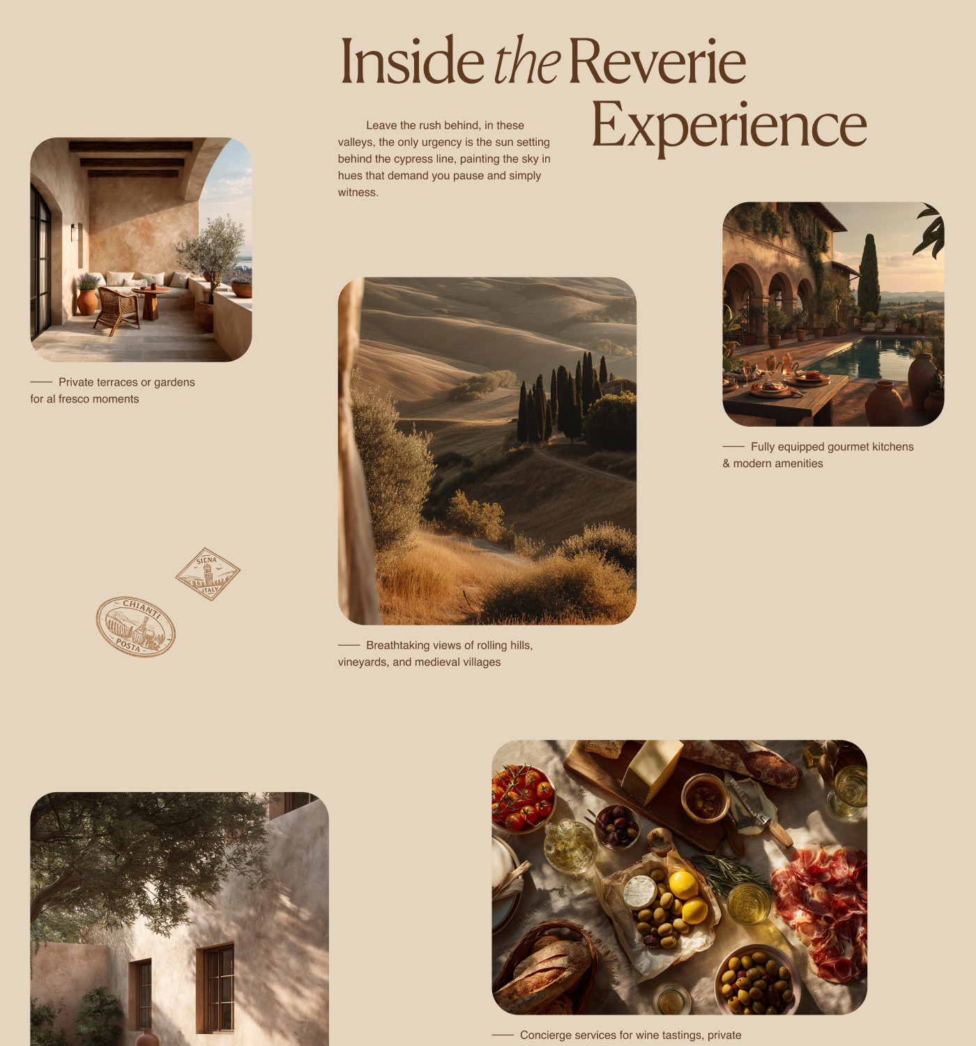 Reverie Tuscany Rentals screenshot