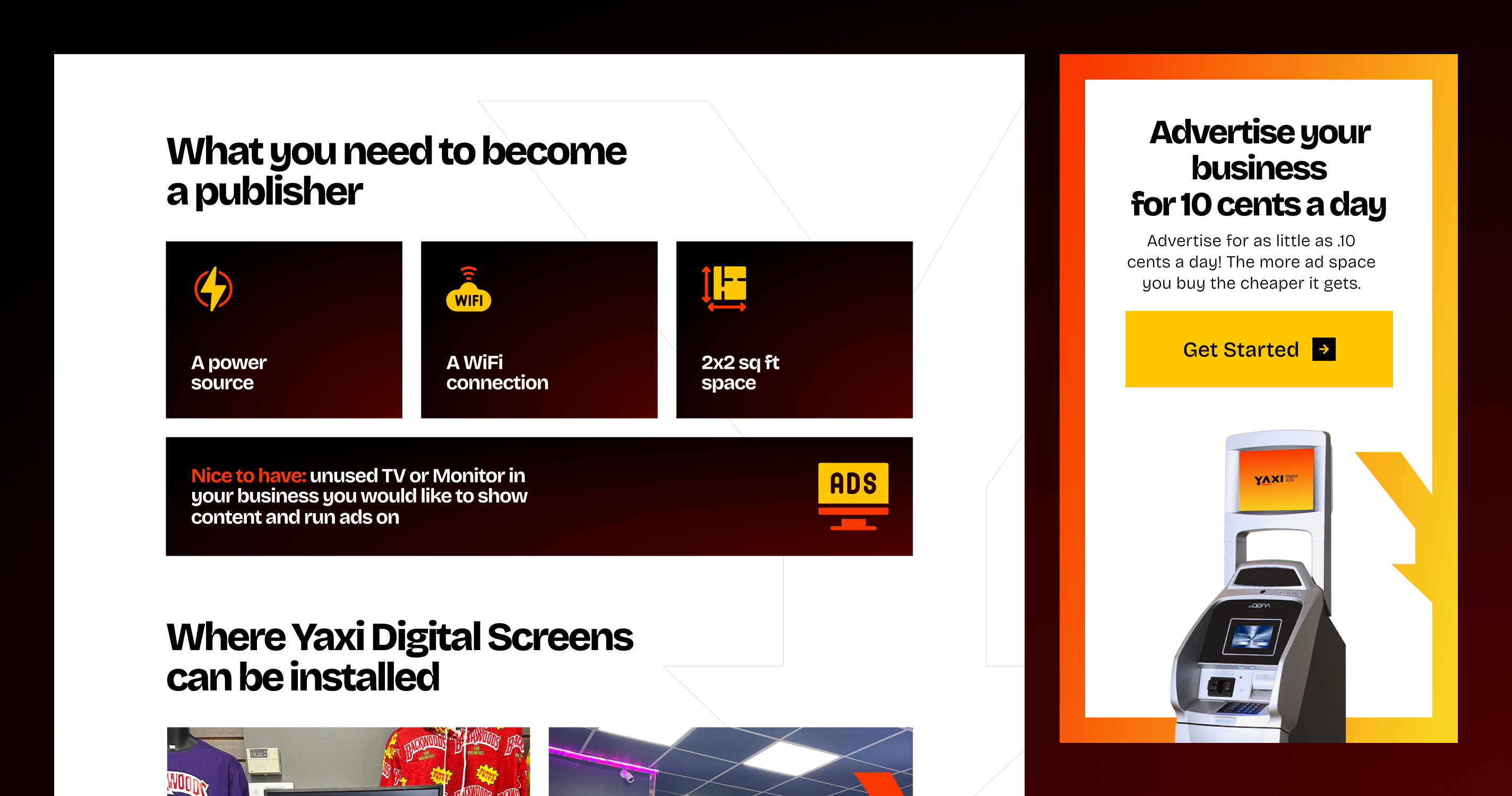 YAXI Digital Ads screenshot